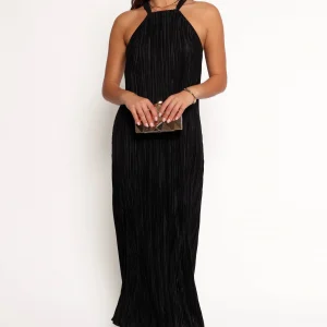 Melody Plisse Halter Maxi Dress